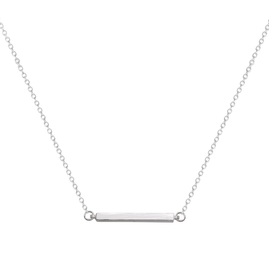 Silver Bar Necklace