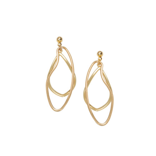 Women's jewellery, earrings, gold earrings, minimal, abstract, design-led, fashion, style,