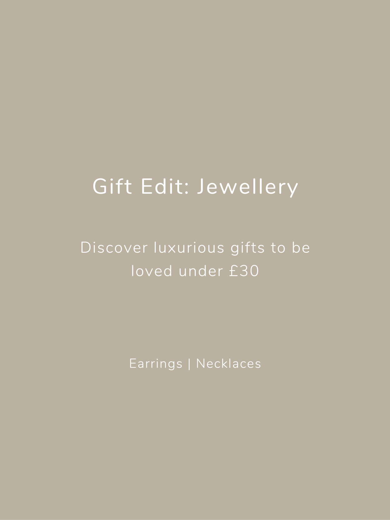 Jewellery Edit