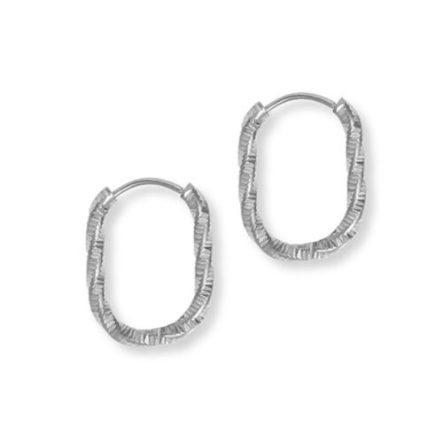 Silver Halle Hoops