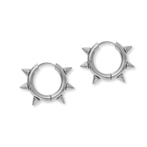 Silver Moxie Hoops