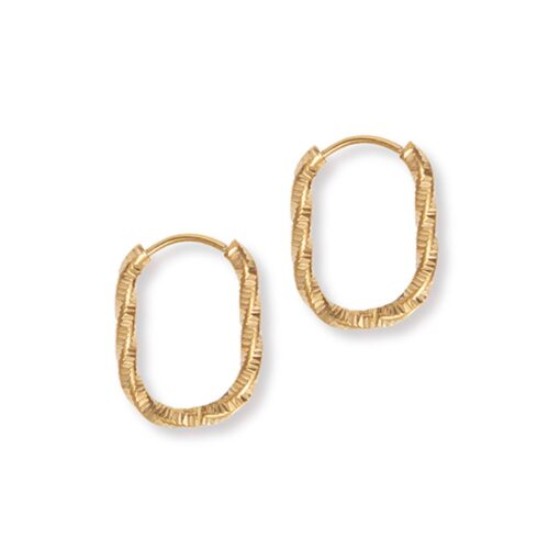 Gold Halle Hoops