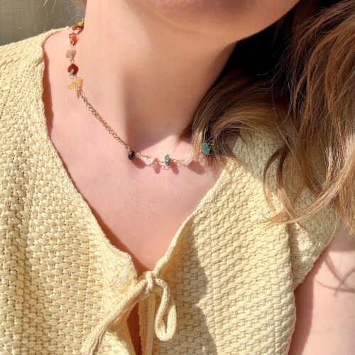Multi Stone Necklace ~1