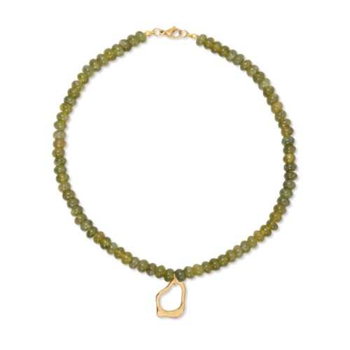 Kari Beaded Necklace ~ Olive