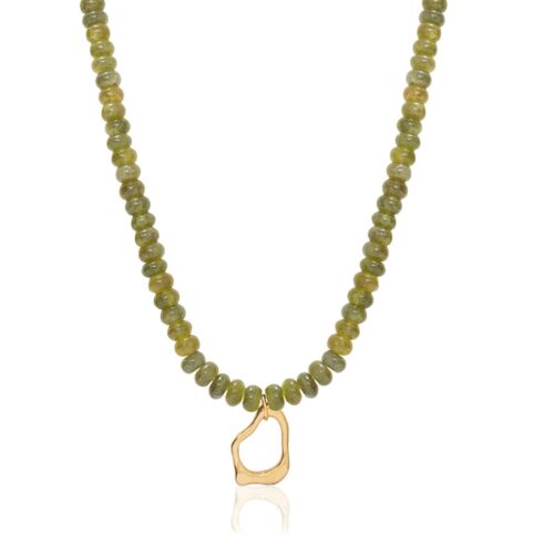 Kari Beaded Necklace ~ Olive