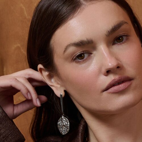 Silver Beverly Studs