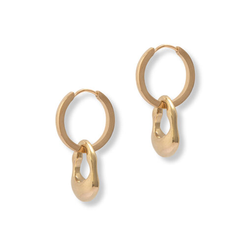 Gold Neve Hoops