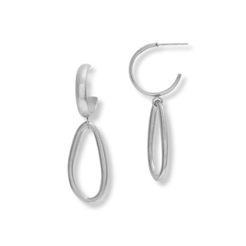 Silver Meri Hoops