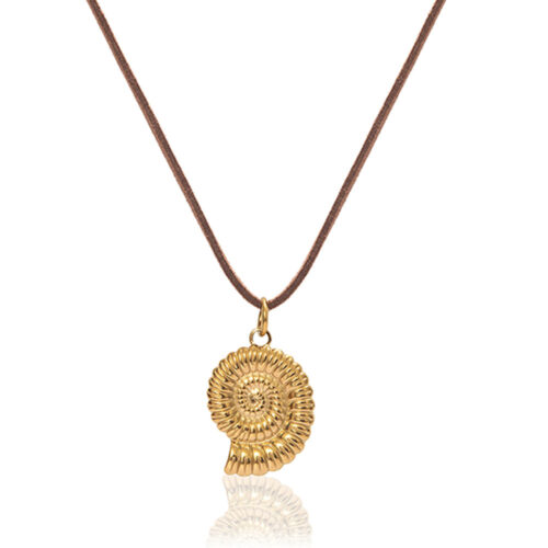 Suri Cord Necklace - Brown