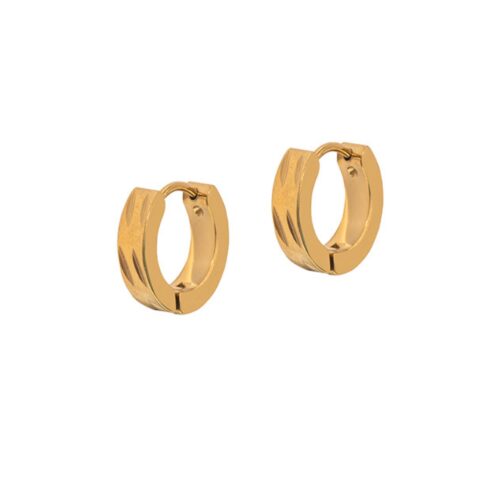 Gold Raven Hoops