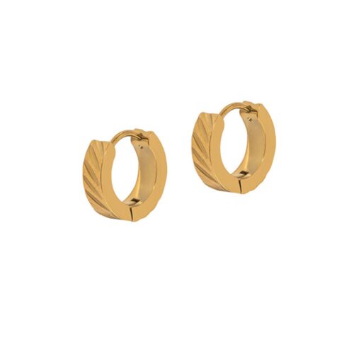 Gold Roux Hoops